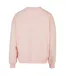 Womens/ladies Crew Neck Oversized Sweatshirt Pink Build Your Brand-2