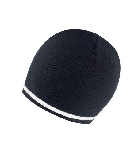 Bonnet National Adulte Noir Blanc Result Winter Essentials