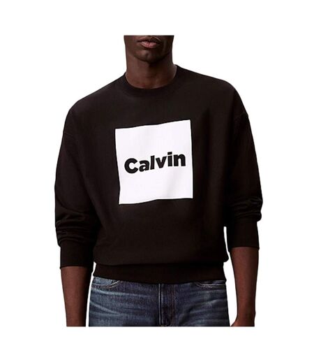 Sweat noir/gris homme calvin klein jeans lv04rd216g