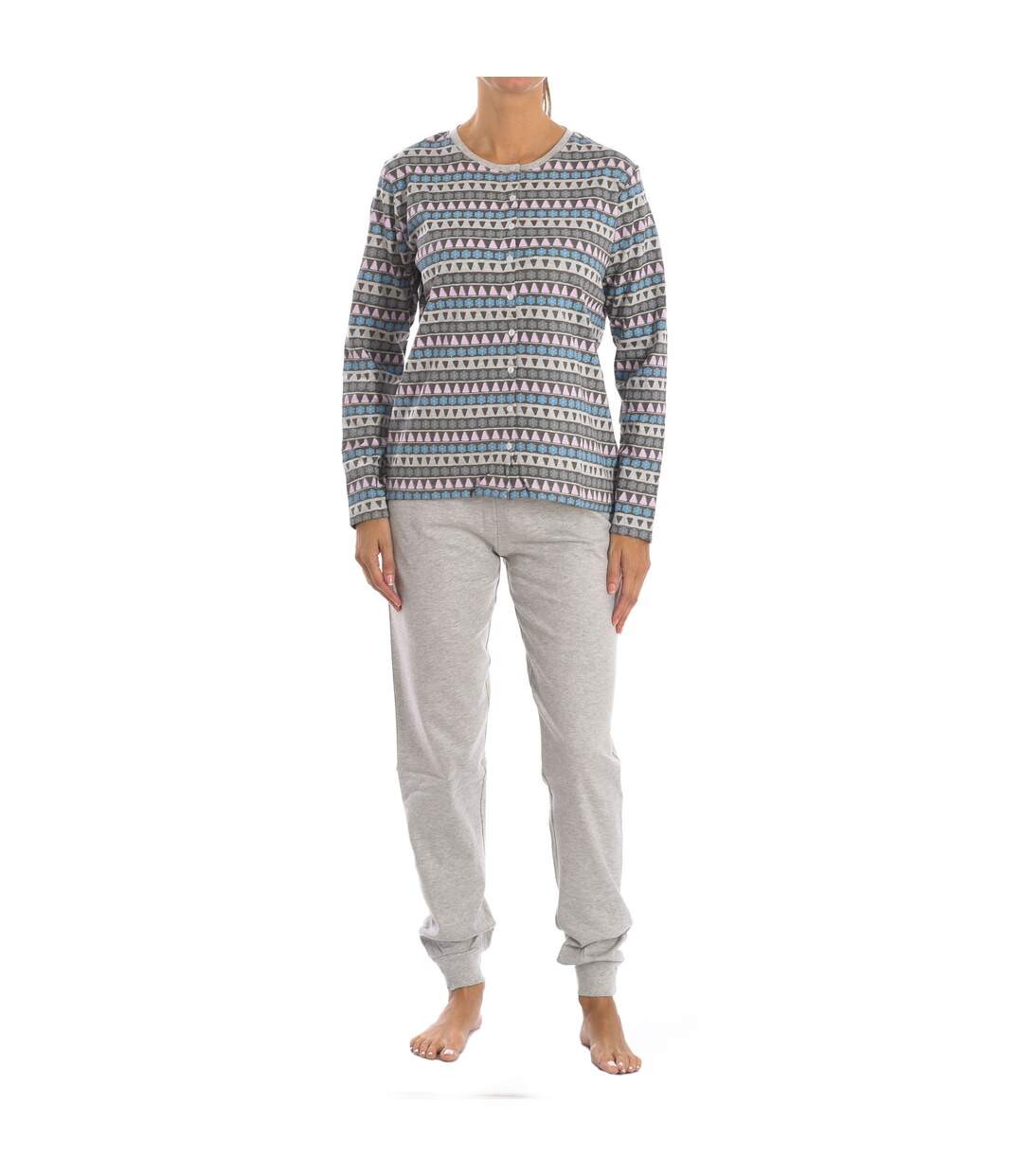 KLP1 women's long-sleeved winter pajamas-1