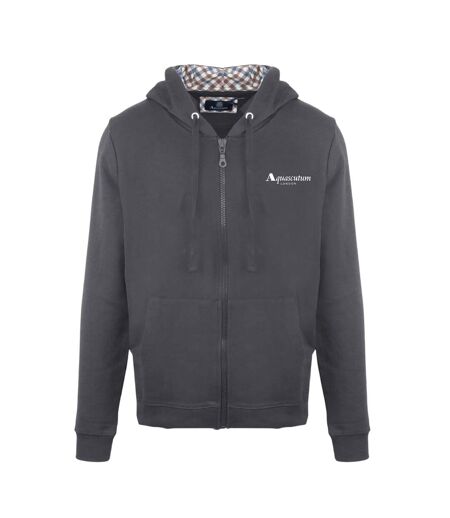 Mens Casual Hoodie Antracite Aquascutum
