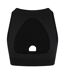 Womens/ladies Crew Neck Skinny Athletic Top Black Reebok-3