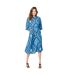 Robe mi-longue femme bleu Principles