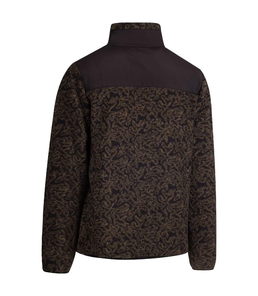 Veste Polaire Col Montant Motif/style Camouflage Gordon Homme Noir Vert Camouflage Trespass-3