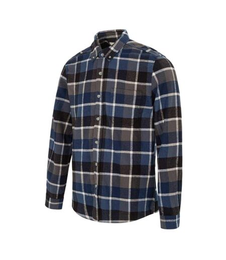 Mens Checkered Shirt Blue Black Firetrap