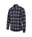 Mens Checkered Shirt Blue Black Firetrap-3
