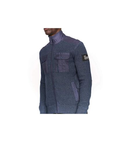 Crosshatch Mens Palax Knitted Sweater (Navy Marl) - UTBG692