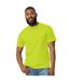 Mens Cotton Lightweight T-shirt Safety Green Gildan-1