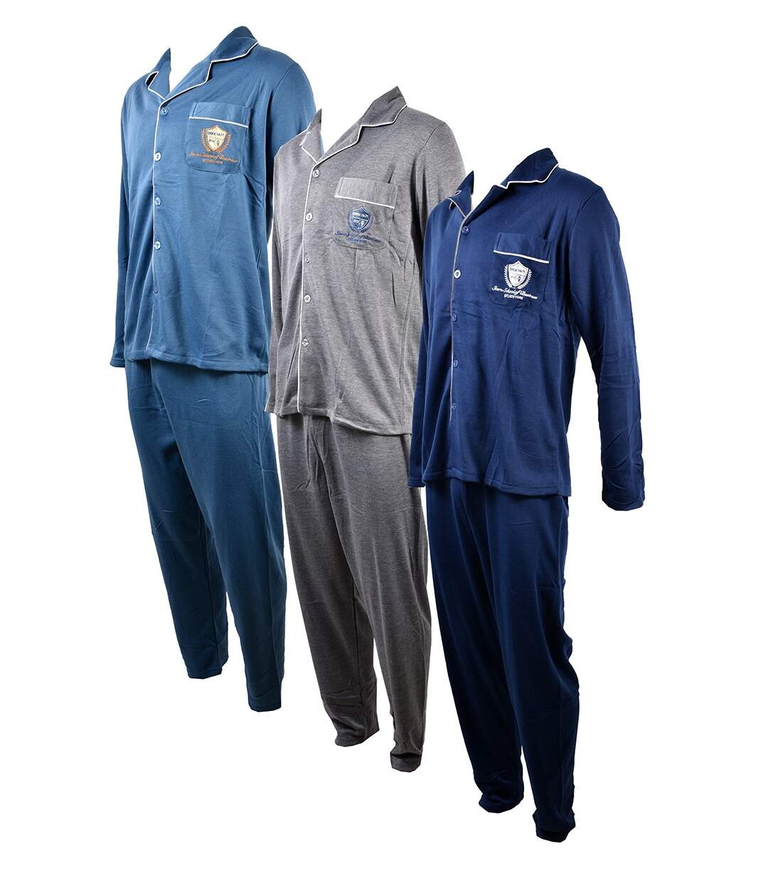 Pyjama Homme Long SWEET SECRET Z2055 BLEU-4