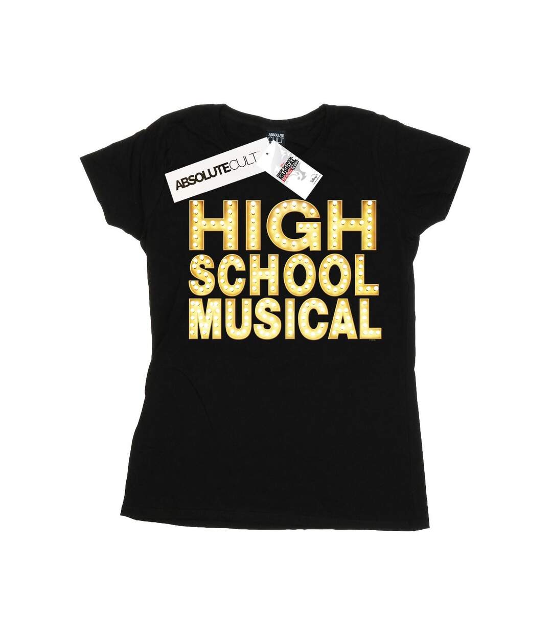 Disney - T-shirt HIGH SCHOOL MUSICAL THE MUSICAL LIGHTS LOGO - Femme (Noir) - UTBI24339-1