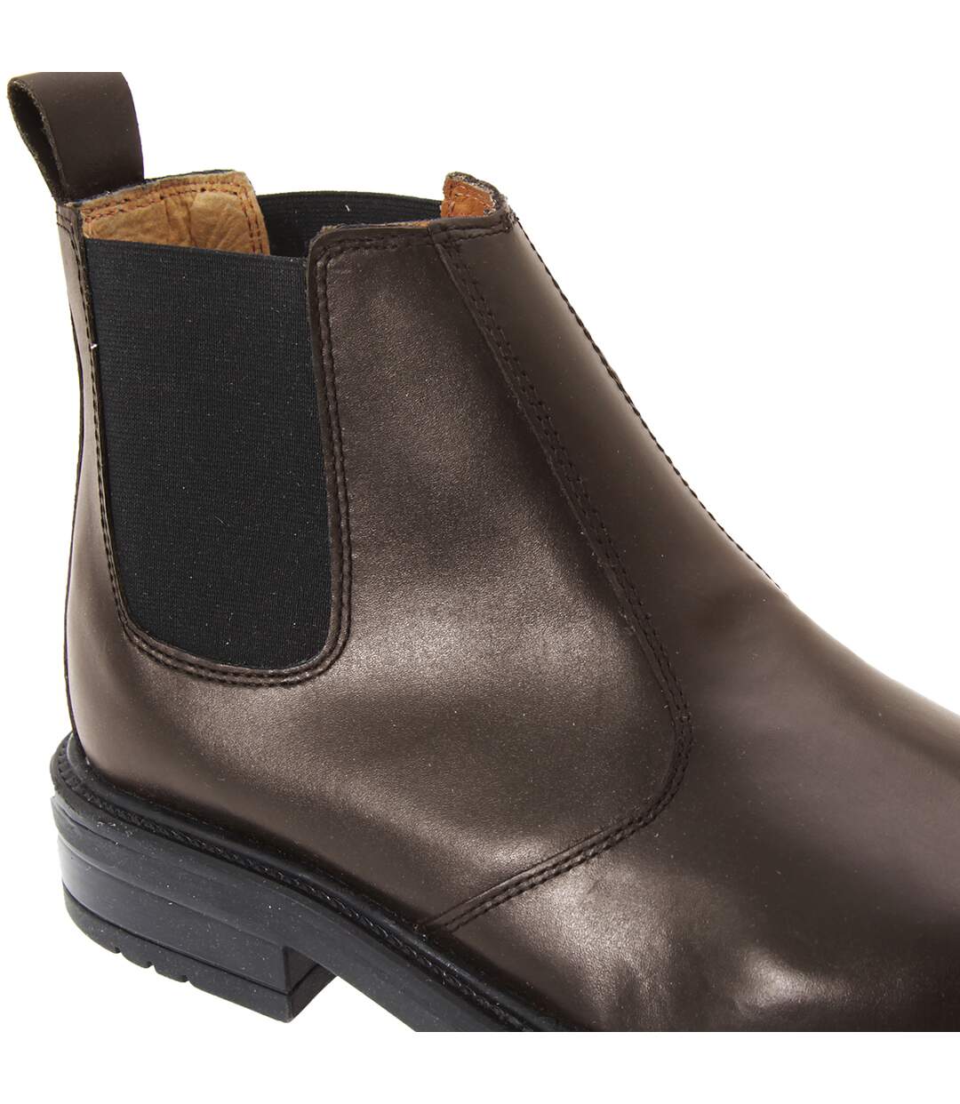 Bottines chelsea en cuir homme marron Roamers