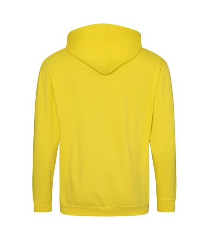 Awdis Plain Mens Hooded Sweatshirt / Hoodie / Zoodie (Sun Yellow)