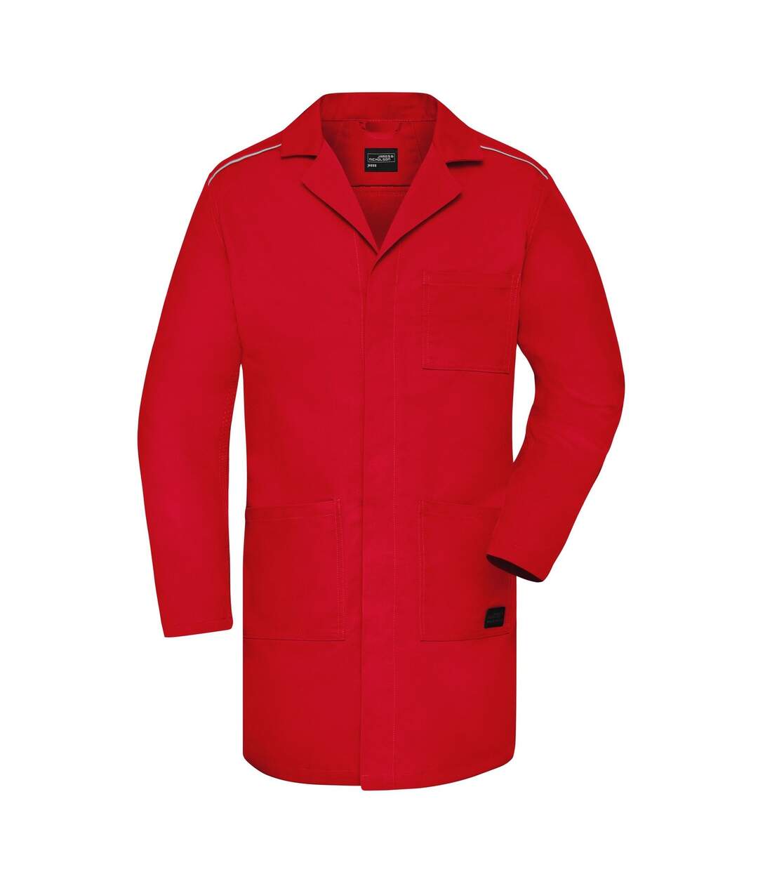 Adults unisex work coat red James and Nicholson-1