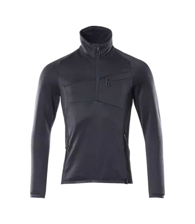 Mens Advanced Plain Half Zip Fleece Top Dark Navy Mascot