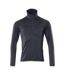 Mens Advanced Plain Half Zip Fleece Top Dark Navy Mascot-1