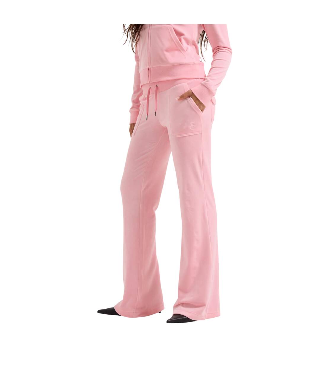 Pantalon De Jogging Motif/style Évasé Layla Femme Rose Juicy Couture-4
