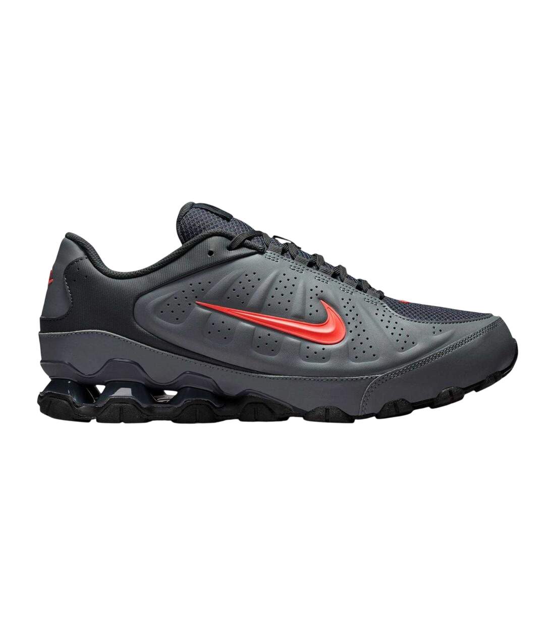Mens Reax Lace Up Trainers Triple Black Nike-1