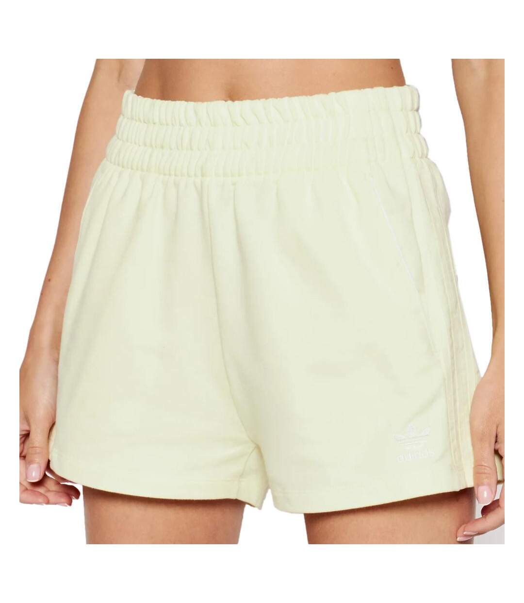 Short Jogging Jaune Femme Adidas 3 Stripes - 40-1