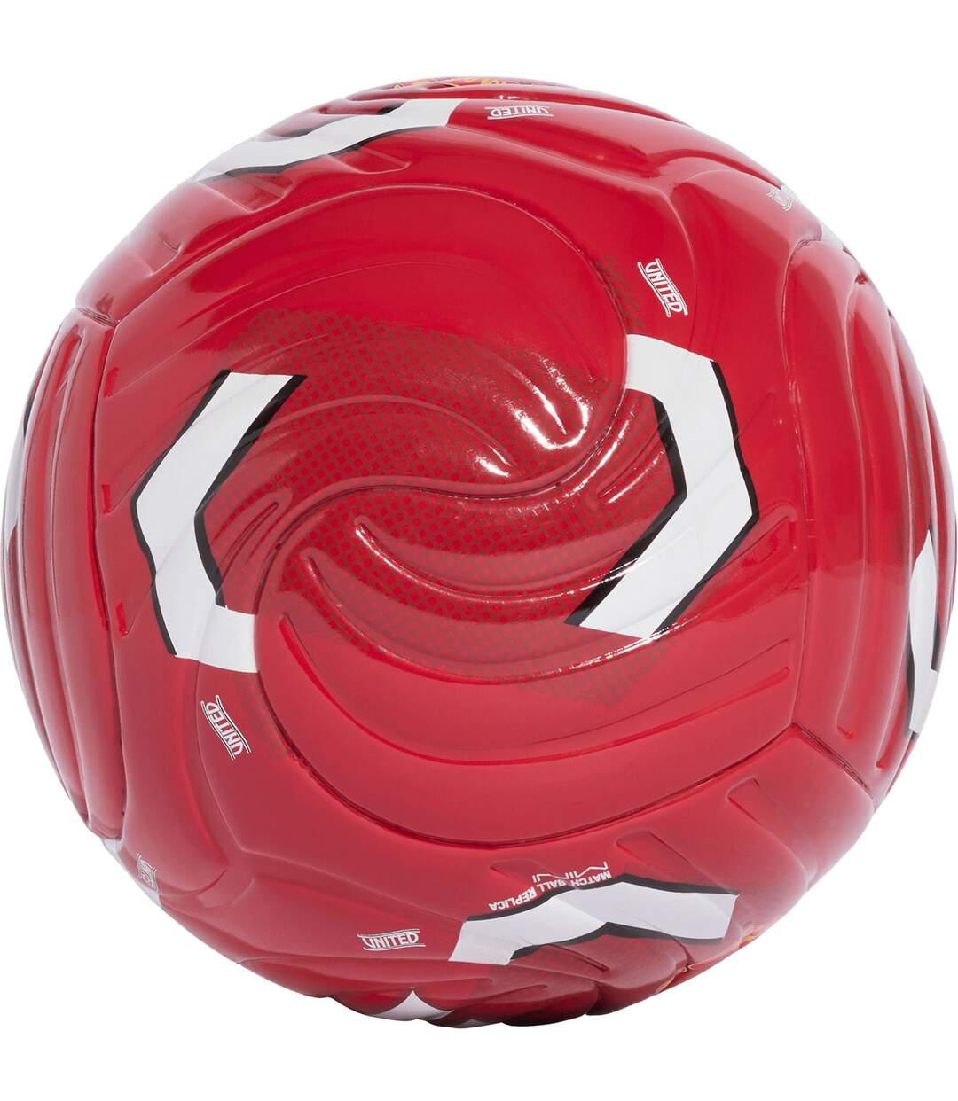 Ballon De Foot Motif/style Manchester United Fc Taille 1 Rouge Jaune Blanc Adidas-2
