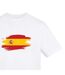 T-shirt Motif/style Espagne World Cup Homme Blanc AWD-3