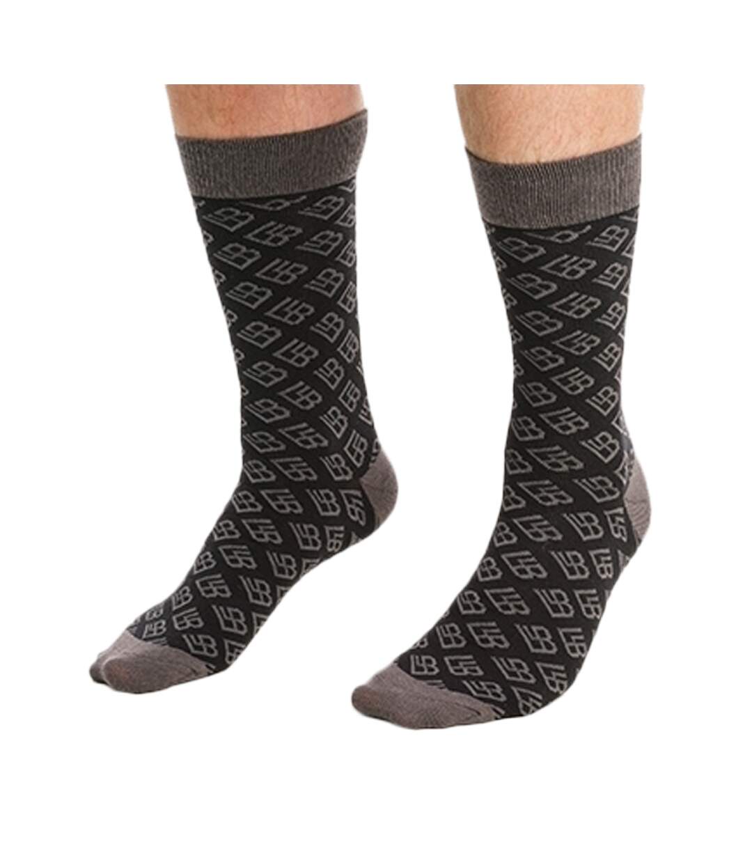 Chaussettes monoglam homme noir / marron / gris Laurence Llewelyn-Bowen Laurence Llewelyn-Bowen