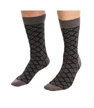 Chaussettes Monoglam Homme Noir Marron Gris Laurence Llewelyn-Bowen