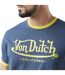 T-shit homme stretch en col V en contraste Blast Vondutch