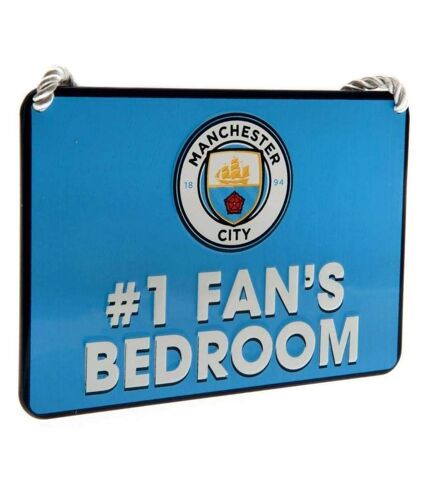 Manchester City FC - Plaque de porte #1 FANS BEDROOM (Bleu / Blanc) (One Size) - UTBS3723