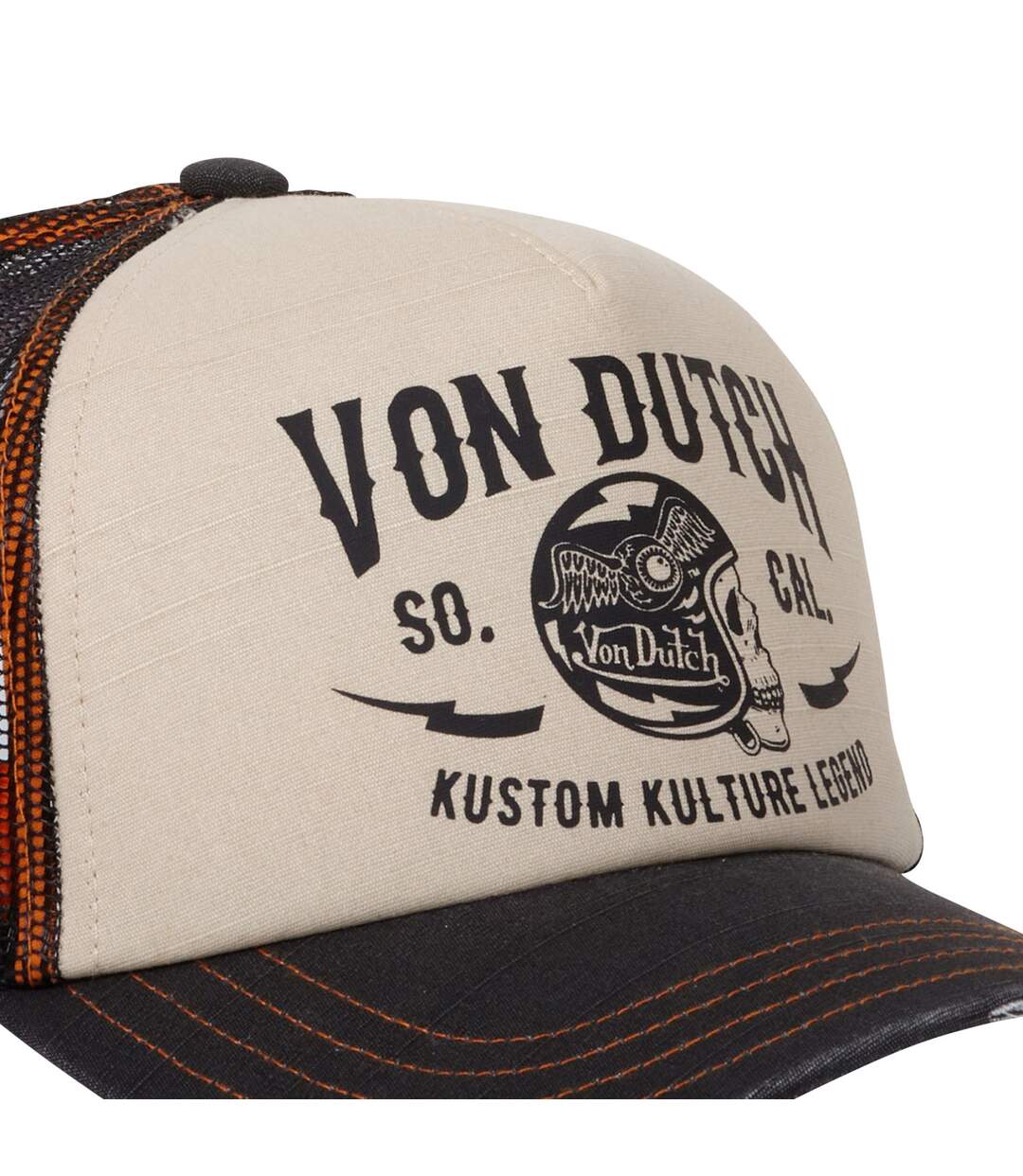 Casquette trucker fermeture snapback Crew Von Dutch Vondutch-2