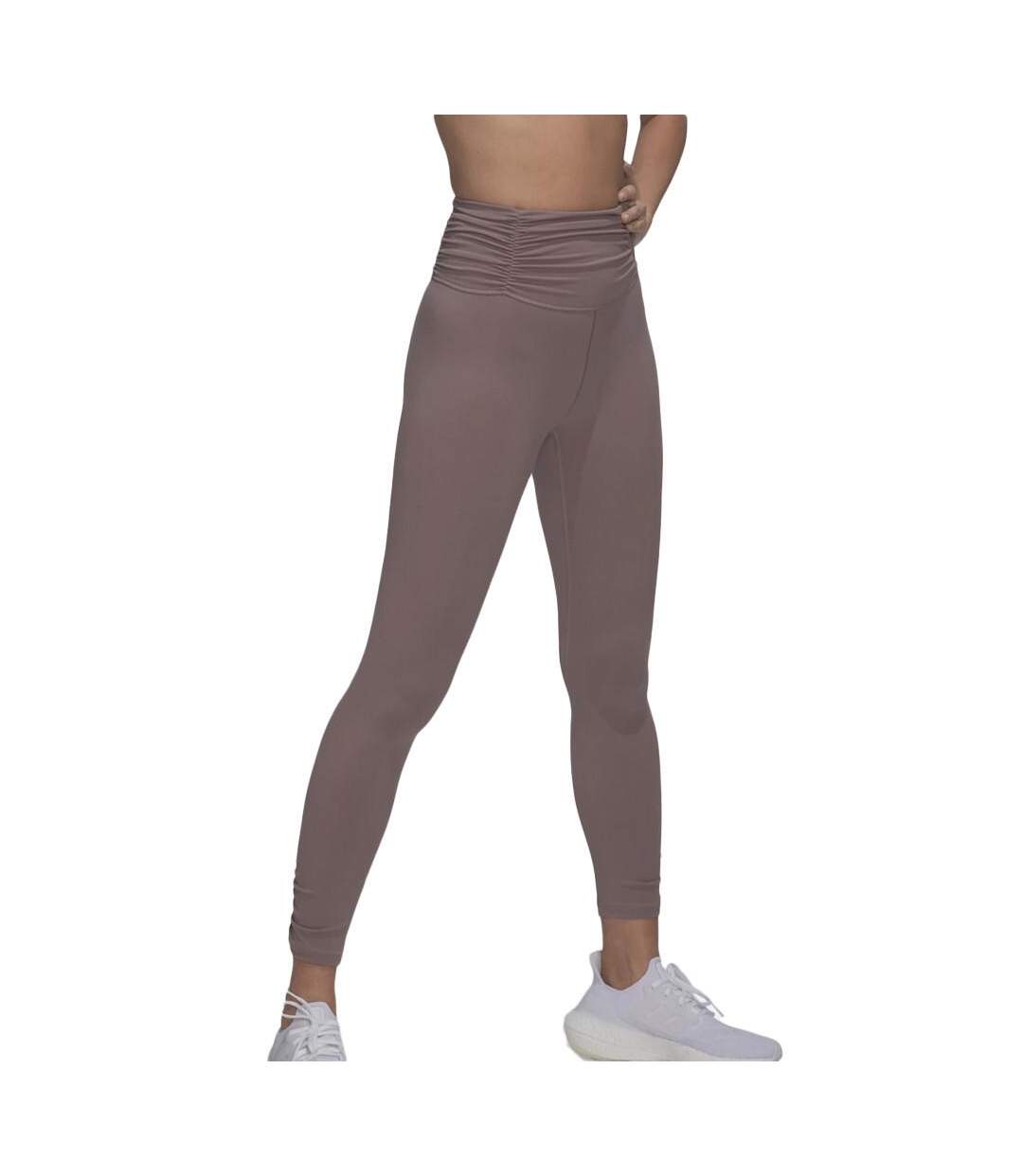 Legging mauve femme adidas yoga studio-1