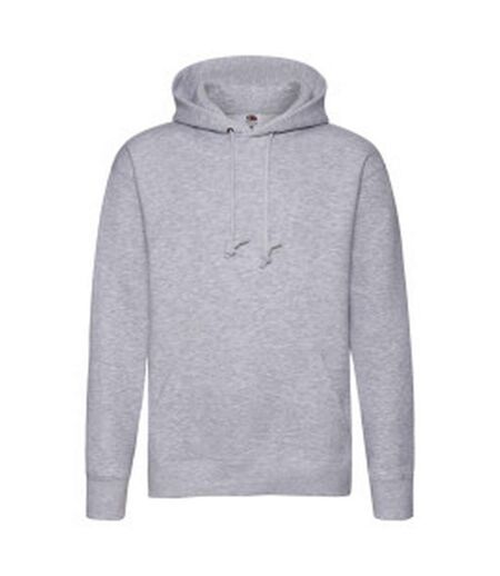 Sweat À Capuche Homme Gris Chiné Fruit Of The Loom
