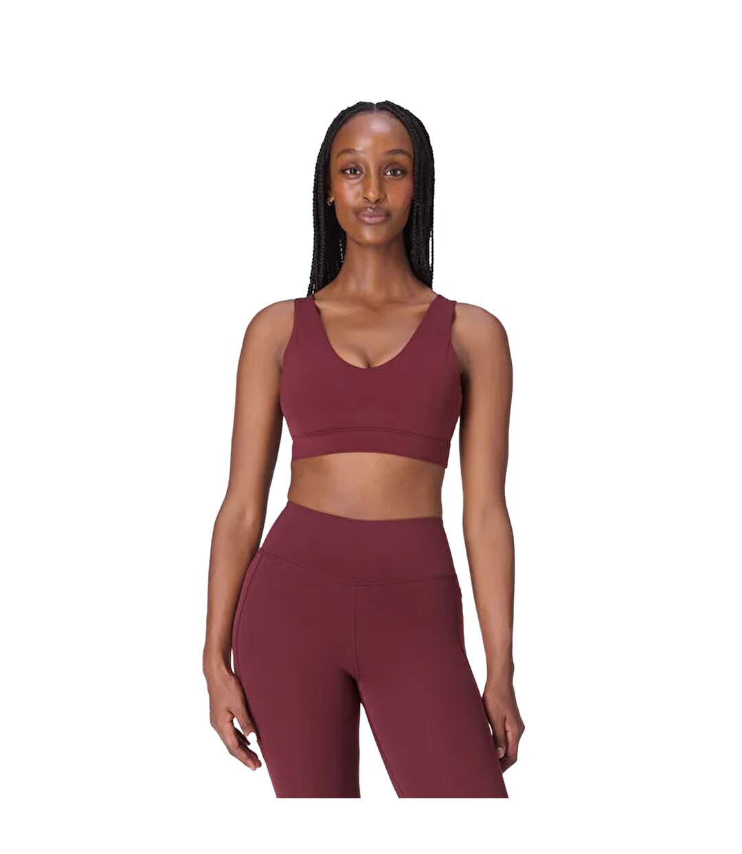 Brassière De Sport Yoga Ultimate Studio Femme Rouge Grenat Sweaty Betty-2
