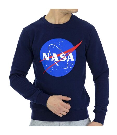 NASA11S Men's Basic Long Sleeve Round Neck Sweatshirt