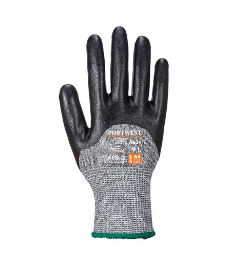 Unisex adult a621 nitrile foam cut resistant gloves xxl black Portwest