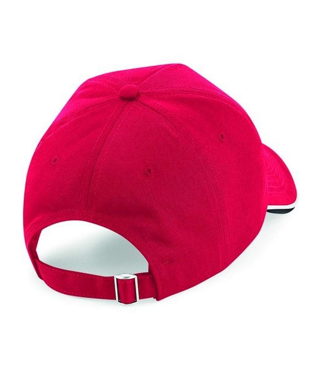 Casquette authentic unisexe rouge/noir/blanc Beechfield-2