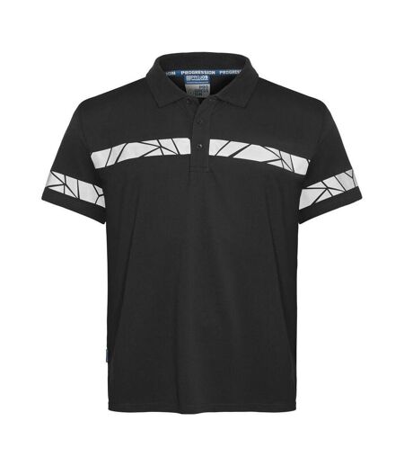 Mens Progression Pique Polo Shirt Black Projob