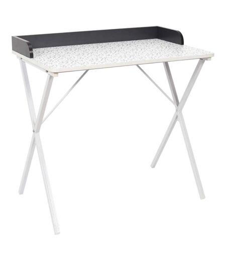 Bureau en métal et MDF Terrazzo Gris