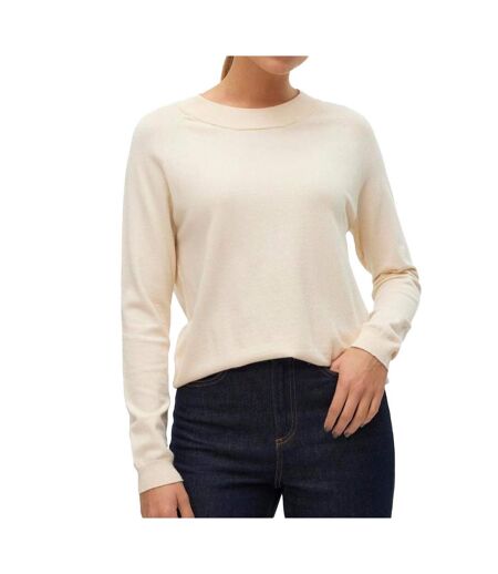 Pull beige femme vero moda happiness - l