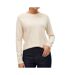 Pull beige femme vero moda happiness - l-1