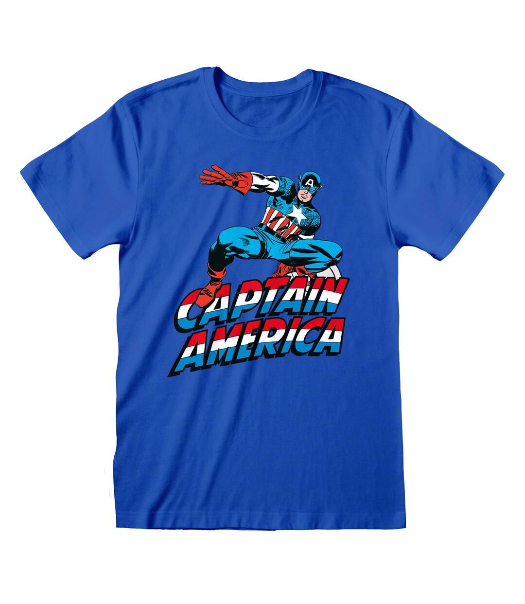 T-shirt Adulte Bleu Captain America-1