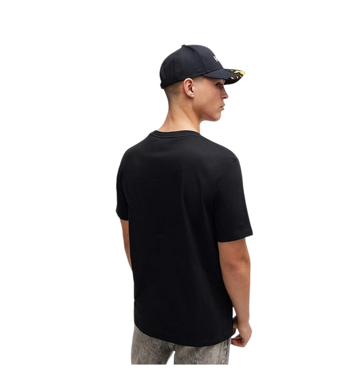 Unisex Adult Dog T-shirt Black Hugo-2