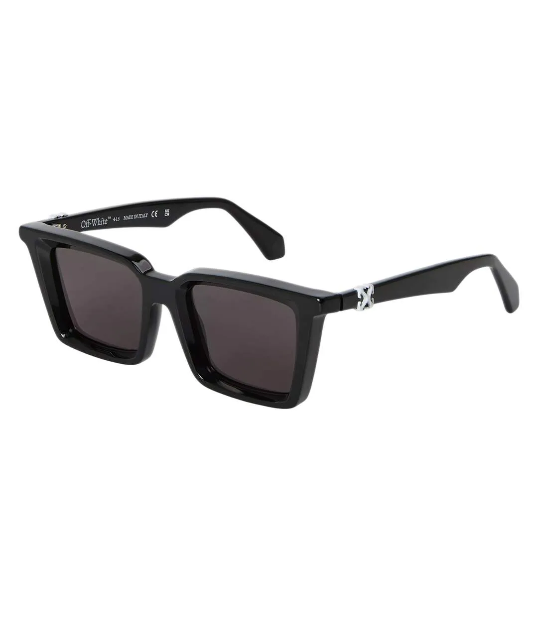 Womens/ladies Dalton Square Sunglasses One Size Black Dark Grey Off White-1