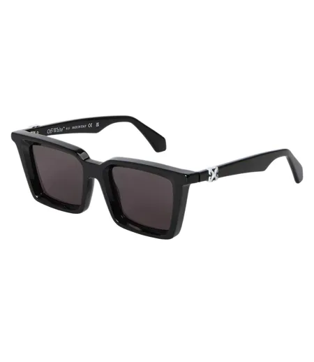 Womens/ladies Dalton Square Sunglasses One Size Black Dark Grey Off White