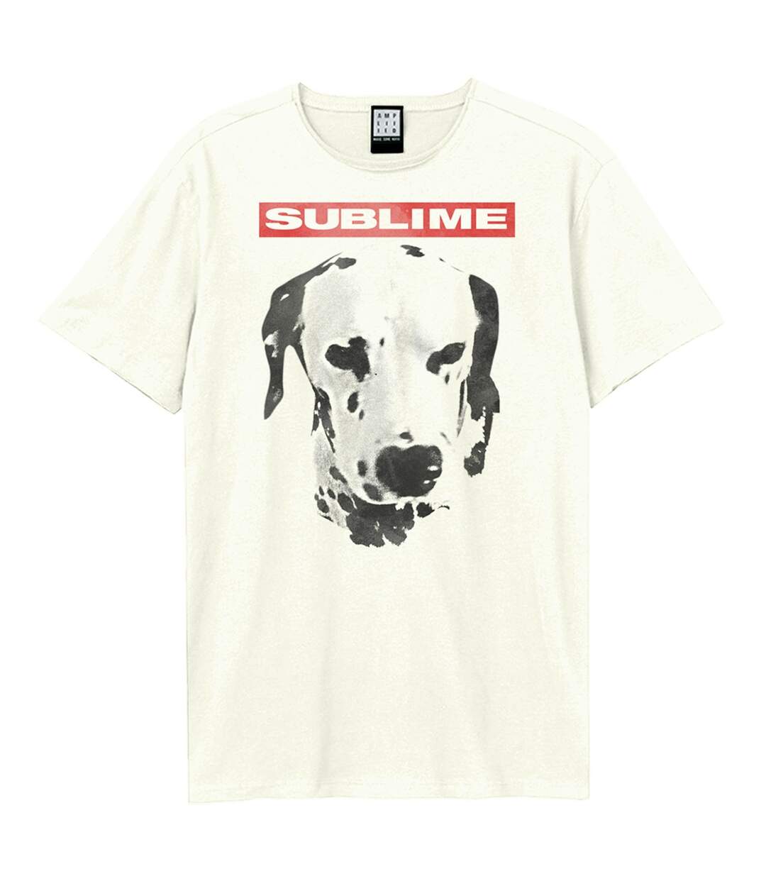 Unisex Adult What I Want Dalmation Sublime T-shirt Vintage White Amplified-1