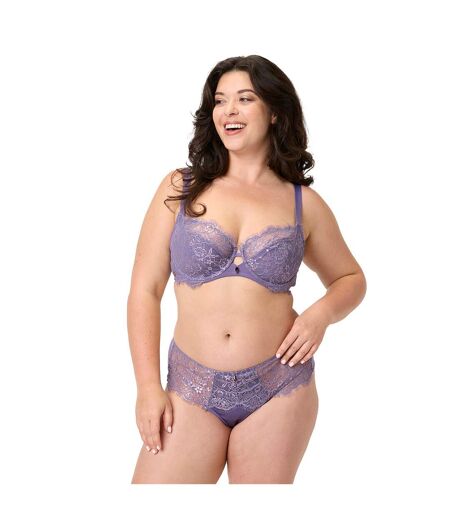 Soutien-gorge armatures grand maintien violet Aromatique