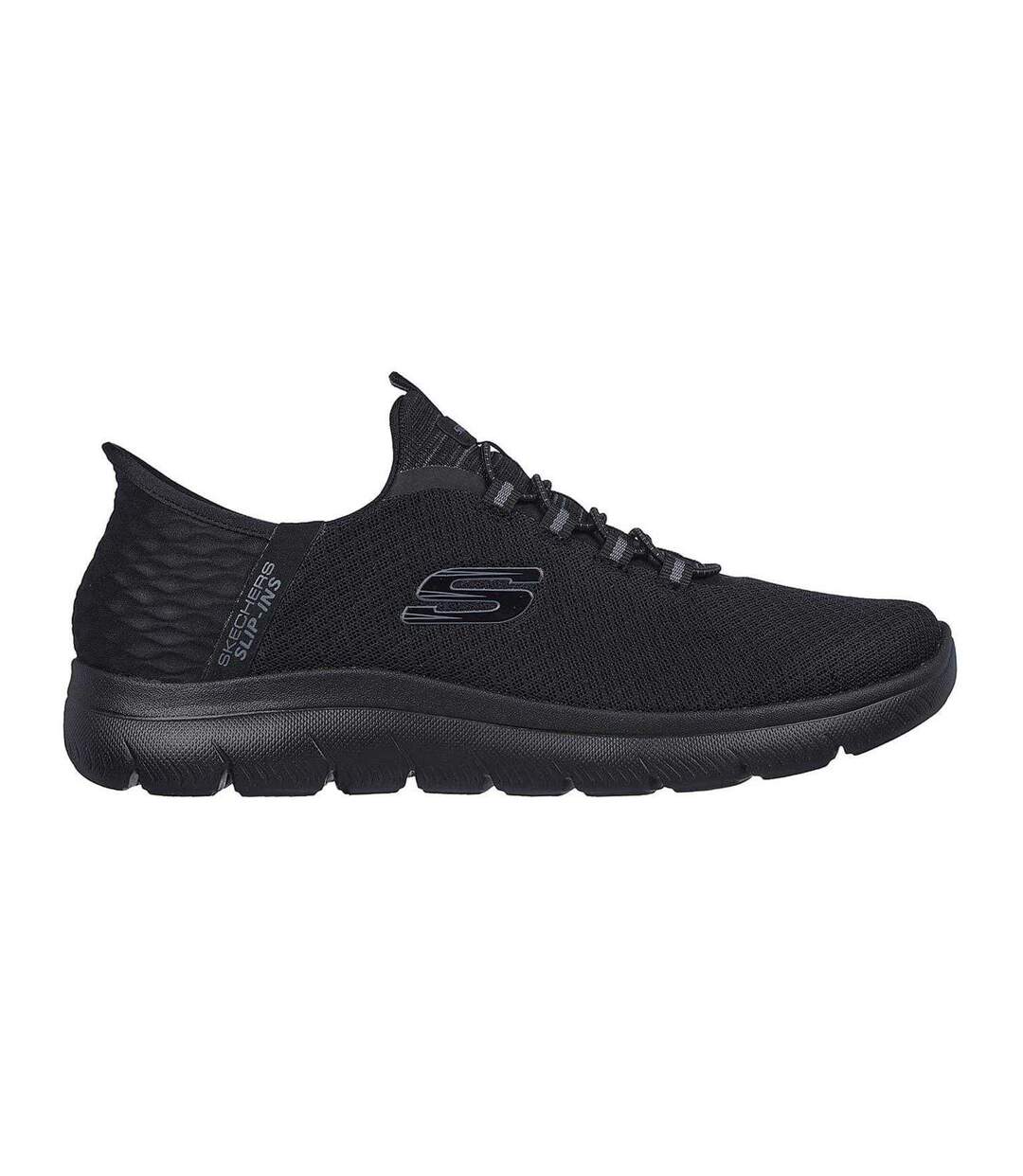 Mens Summits High Range Slip-in Trainers Triple Black Skechers-1