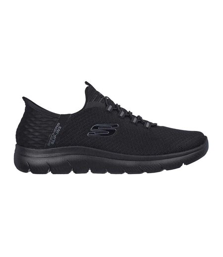 Mens Summits High Range Slip-in Trainers Triple Black Skechers