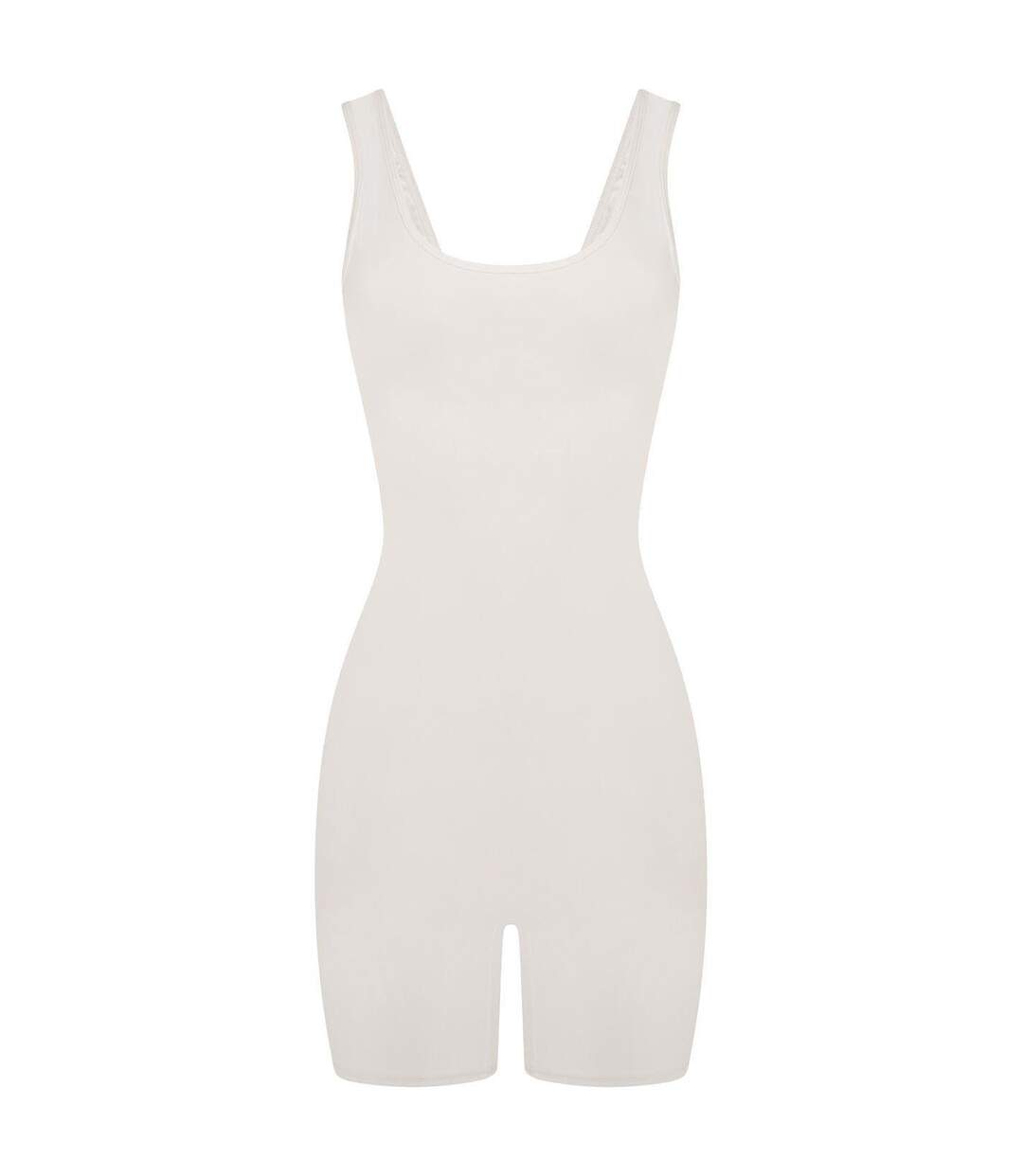 Combishort Sans Manches Femme Blanc Honeyz-2