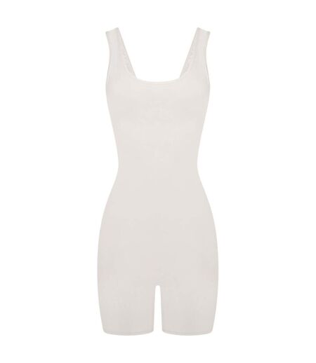 Combishort Sans Manches Femme Blanc Honeyz