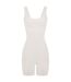 Combishort Sans Manches Femme Blanc Honeyz-2